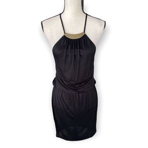 Warehouse Blouson Halter Dress